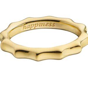 MONICA RICH KOSANN HAPPINESS SUN POESY STACKABLE 18K YELLOW GOLD RING 3
